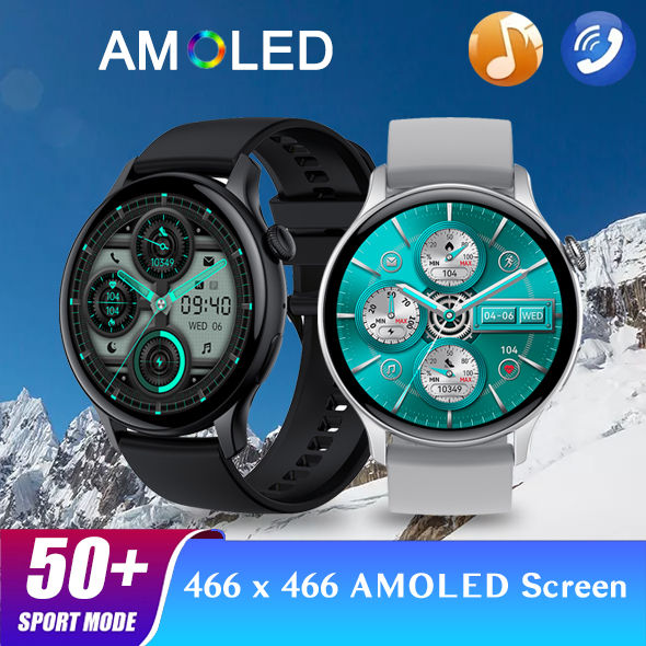 HK85 Smart Watch AMOLED 1.43BT Call Music NFC Health Monitoring