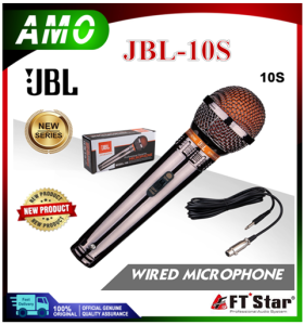 (AMO) PROFESSIONAL DYNAMIC WIRED MICROPHONE JBL-10S SMOOTH RESPONSE FOR LEAD & BACK UP VOCALS.