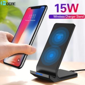 ★SG Warranty★DCAE Qi Wireless Charger For iPhone Samsung VIVO OPPO Xiaomi and all other brand Fast Wireless Charging Docking Dock Station 15W