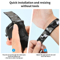 26mm 22mm Hook Loop Nylon Band For Garmin Forerunner 965 955/Approach S70 S62 S60/Instinct 2X Solar Elastic Bracelet Watch Strap. 