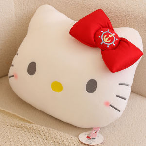 Original Sanrio 35cm Hello Kitty Back Cushion Throw Pillow For Sofa Bed Chair Huggable Pillow Japanese Style Home Decor For Girl Room