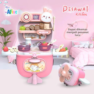 [AFive] Kitchen Set Pesawat Mainan Anak Edukasi Kreativitas Imajinasi RolePlay Kado Ulang Tahun