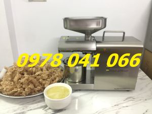 Máy tự ép dầu ăn cho gia đình ép lạc mè....