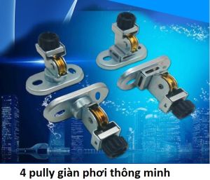 Bộ 4 pully giàn phơi thông minh