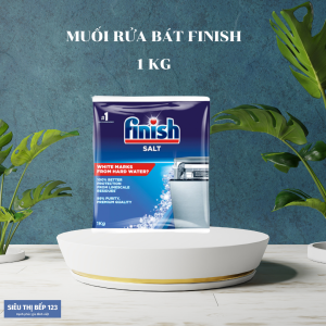 Muối rửa bát Finish dùng cho Máy rửa bát chén bát loại 1.0Kg 1.2Kg 4.0Kg