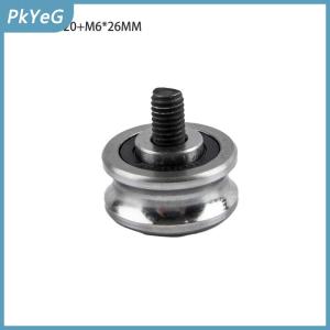 PkYeG Ròng rọc thép trục vít sg15 sg20 sg25 sg66 + M5 M6 M8 Con lăn dẫn hướng