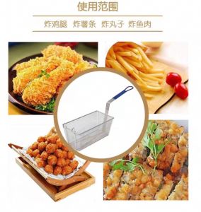 Stainless Steel Deep Fry Baskets Colander for Cooking Kitchen Barbecue Durable and Practical 铁薯条炸篮