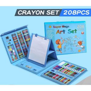 Pensil Warna Crayon Set Isi 208 pcs/Crayon set Macam Warna Cocok Menggambar Mewarnai Alat Menggambar