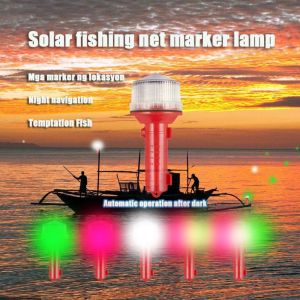 NEXASHOP Solar Charging Solar Net Mark Light Outdoor Lighting Waterproof Flash Anchor Light  Plastic Solar Lamps Outdoor
