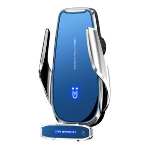 New Q9 Car Phone Holder   Intelligent induction automatic opening and closing wireless charging navigation stand