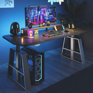 Ergonomic Dual Motor Office Smart Electric PC Table Height Adjustable Stand Up RGB Gaming Computer Desk