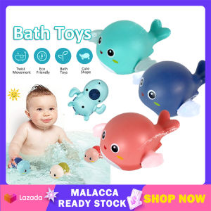 Cute Baby Bath Toy Dolphin Clockwork Swimming Wind-Up Cartoon Toy for 1-5 Year Old Boys Girls Whale Little Baby Bathing Bathtub Toy Birthday Gifts | Cute Baby