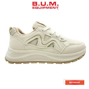 BUM Equipment Womens Shoe BEY99347/BEY99348 White x Beige/White Grey - Kasut Wanita Kasual Selesa Sneakers