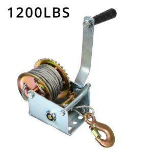 【Barang Spot】Wire Rope Hand Winch 2000LBS 1200LBS 800LBS Kualitas Tinggi Hand Winch 360 Kg Katrol Kerekan Boat Winch Katrol Manual