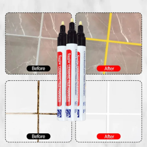 Waterproof Grout Pen Mouldproof Dirt-proof Beautiful Seam Pen Tile Grout Sealant Marker for Bathroom Tiles Floor Seam Repair Tools