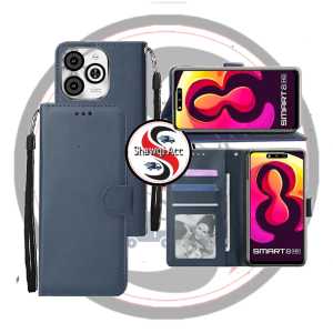 Casing Untuk Infinix Smart 8/Smart 8 Pro Case Dompet Flip Cover Leather Premium Sarung buku HP