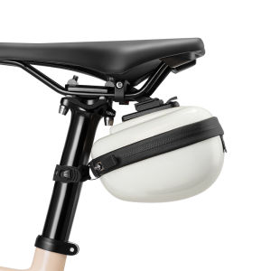 ROCKBROS Mini Bike Tail Bag 0.4L Capacity Waterproof Bicycle Saddle Cycling Seat Tail Hard Shell Pouch Rear Reflective MTB Road Bike Accessories