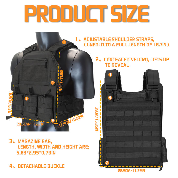 Emersongear 420 PLate Carrier Tactical Molle Quick Released Vest ...