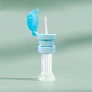 Portable And Convenient Baby Water Bottle Cap Cover With Straw Design Infant Sip Lid For Kids Self Drinking Needs