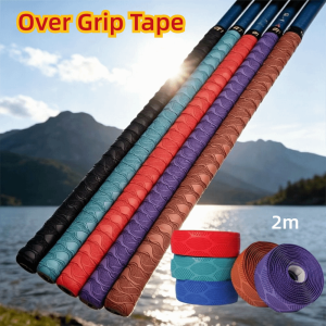 NEMOPH 2M Racket Handle Wrap Sweat Absorbed Anti-slip Over Grip Tape  PU Fishing Rod Sweatband Fishing Rod