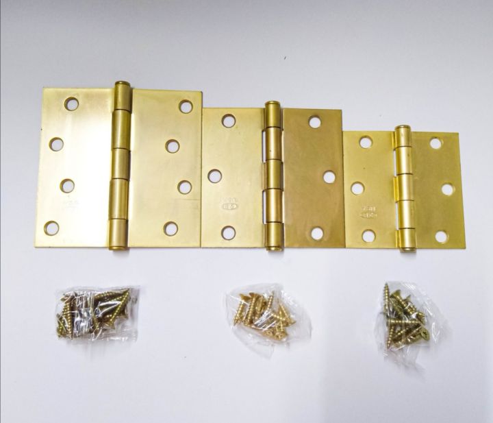 (1 Pair) Heavy Duty Loose Pin Hinges Bisagra Loosepin Hinge Brass