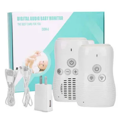 2.4GHz Baby Audio Monitor Two-Way Talk Infant Intercom Wireless Night Light Home Security Device Kids Safety Video Camera