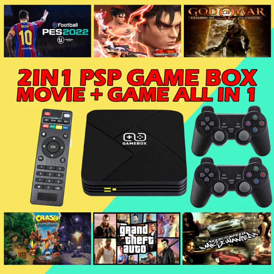 Android TV Box + Game Box G5 2 in 1 Game Console 4K HD 30000+ Retro Classic  Games Tv Box Console Arcade Playstation PSP Super Mario Video Game Console  | Lazada PH