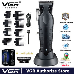 VGR Hair Trimmer KM-2296 rechargeable Hair Clipper Oil head hair carving bald head Haircut Machine