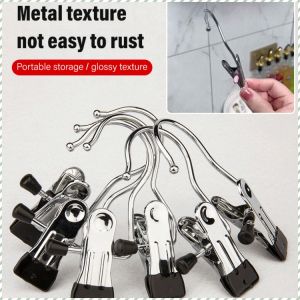 ตะขอสามตัวอักษร เบา ตะขอสามตัวอักษร คลิปหนีบเสื้อผ้า แบบพกพา ทนทาน ไม่ทิ้งรอยเมื่อใช้งาน