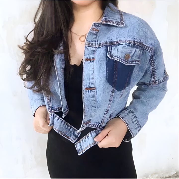 Rawles Official JAKET JEANS CROP ARIELLA DENIM PREMIUM UKURAN