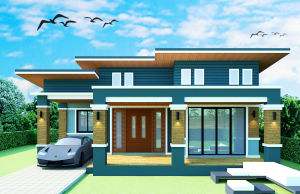 แบบบ้านสวยสีแนวพลาสเทล AP-40 3ห้องนอน 2ห้องน้ำ​ พื้นที่ใช้สอย135 ตร.ม งบก่อสร้าง 1350000 บาท นำไปยื่นขออนุญาตก่อสร้างได้  เปลี่ยนสีได้ดั่งใจคุณ มีให้เลือกรายการประมาณราคาค่าก่อสร้าง BOQ ยื่นกู้ธนาคารยอด 1500000 บาท