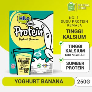 HiLo Teen Yoghurt Banana 250g - No 1 Susu Remaja Tumbuh Tinggi Kalsium Protein Lebih Rendah Gula
