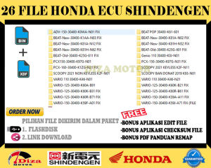 TERMURAH! 26 FILE REMAP SHINDENGEN HONDA FILE REMAP ECU HONDA SHINDENGEN BIN XDF