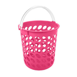 PST ตะกร้าผ้าพลาสติกกลมทรงสูงพร้อมหูหิ้วเพชรสยาม รุ่น 2125