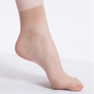 10Pcs Women’S Sheer Crystal Silk Socks Ultra-Thin Transparent Elastic Silky Short Socks Invisible Sheer Ankle Socks