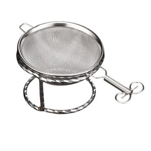 KECTTIO Lưới mịn Lọc trà bằng thép không gỉ có tay cầm Chống gỉ Bộ lọc cà phê di động Dụng cụ pha trà Khả năng chịu nhiệt độ cao Dụng cụ lọc matcha cầm tay Nấu ăn