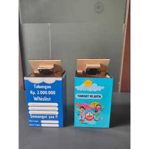 CELENGAN TARGET VIRAL BESAR + KUNCI TARGET 50JT 100JT 200JT UKURAN JUMBO 15X15X20CM MOTIF POLOS PREMIUM HIGH QUALITY