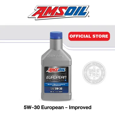 AMSOIL 100% Synthetic European Motor Oil 5W-30 (Low-SAPS) สังเคราะห์แท้สำหรับรถยุโรป