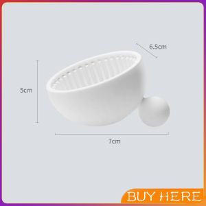 ที่ทำความสะอาดแปรงแต่งหน้า ชามซิลิโคนล้างแปรงแต่งหน้า  makeup brush cleaning bowl BUY HERE