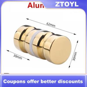 【ZTOYL】 Phong Cách Tắm cửa kính xử lý trượt vòi hoa sen cửa KnobDouble Sided kéo phần cứng phụ tùng thay thế cho phòng tắm cửa kính