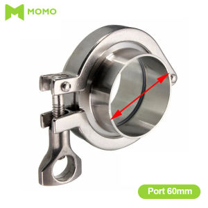 MOMO 19-60MM SS304 2 Sanitary Pipe Weld Ferrule with 1 Tri Clamp and 1 PTFE Gasket Set