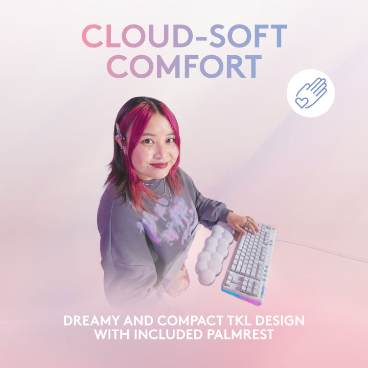 Logitech%20G713%20Wired%20Mechanical%20Gaming%20Keyboard%20with%20LIGHTSYNC%20RGB%20Lighting,%20Tactile%20Switches%20(GX%20Brown)%20and%20Keyboard%20Palm%20Rest,%20PC%20and%20Mac%20Compatible,%20White%20Mist%20-%20Image%206
