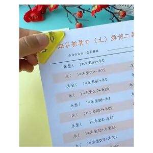 Set 10 Kẹp Giấy Bo Góc Tam Giác Nhiều Màu – Tiện Dụng Giữ Giấy Không Bị Quăn Góc