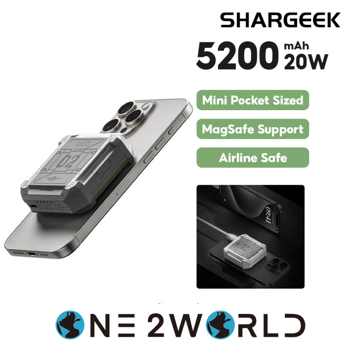Shargeek Space Elevator 5,200mAh 20W Max Wireless Power Bank