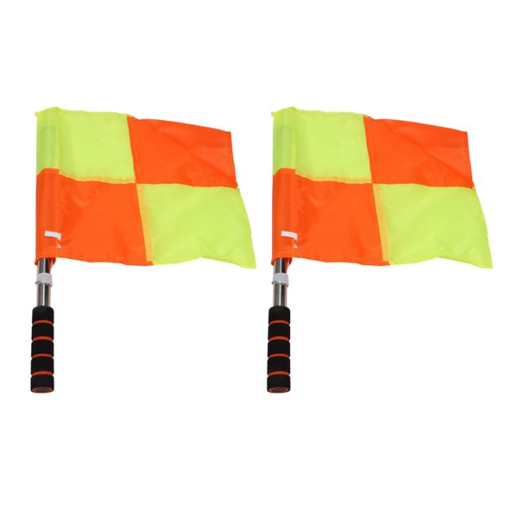 thumbnail image 2 of SAWHOX Soccer Referee Kit, 8PCS Refereeing Tools: Flags, Whistle, Cards, Score Book, Flip Coin, Armbands 2 of 10