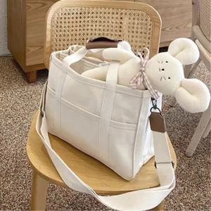 Hamshmoc Minimalistic Baby Diaper Bag Organizer Large Capacity With Multiple Pockets Infant New Born Nursing Bag Multi-Function With Stroller Strap For Baby Traveling