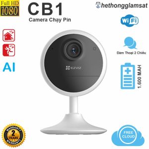 Camera Wifi Dùng Pin Sạc EZVIZ CB1 1080P 2MP - Pin 1.600mAh - Đàm Thoại - Chính Hãng Bảo Hành 24th