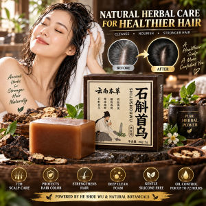 Herbal Shampoo Bar Natural Hair Soap with Herbal Essence Nourishing Hair Care Shampoo Bar Dendrobium Polygonum Nourishing Shampoo Bar