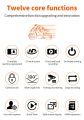 SE60 Motorcycle Recorder 3.0 Inches IPS Screen Front and Rear Lens Makes the IP65 Waterproof Support Playback Video View Pictures. 