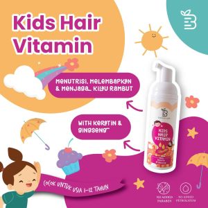 Beserum Hair Vitamin Kids Penumbuh dan Melebatkan Rambut Anti Kusut Anti Kering Anti Rontok